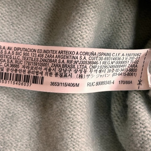 Zara Women's Cropped Polo Collar Knit Sweater- Size Medium - Picture 8 of 11